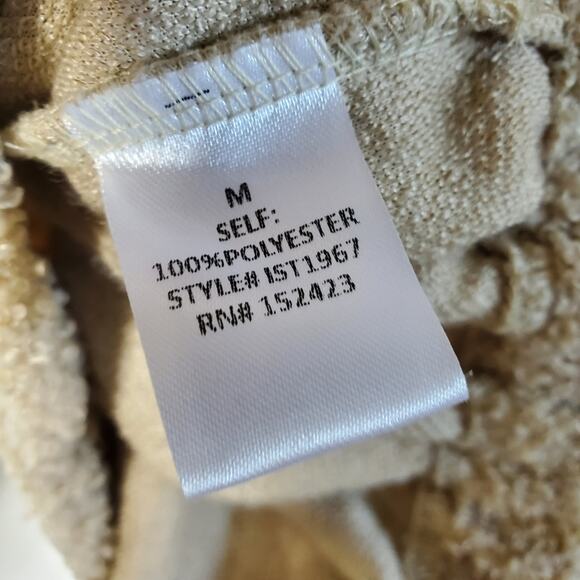 Fashion Nova sherpa cropped zip up hoodie Size Med In Great condition - Picture 3 of 6